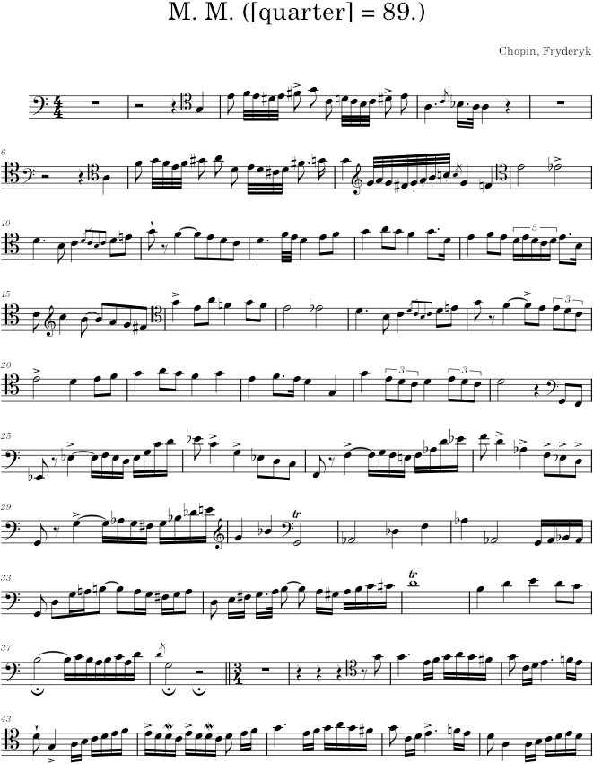Polonaise in C major Op. 3 (Mechetti ed.) - Chopin — first page preview