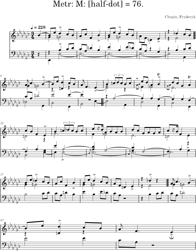 Mazurka in E-flat minor Op. 6 No. 4 (Schlesinger ed.) - Chopin — first page preview
