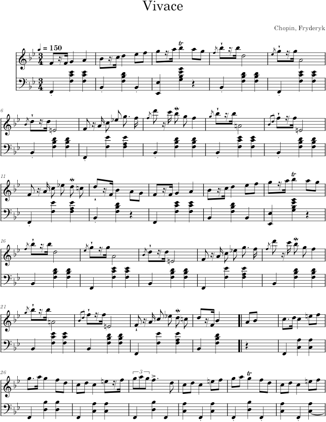 Mazurka in B-flat major Op. 7 No. 1 (Schlesinger ed.) - Chopin — first page preview