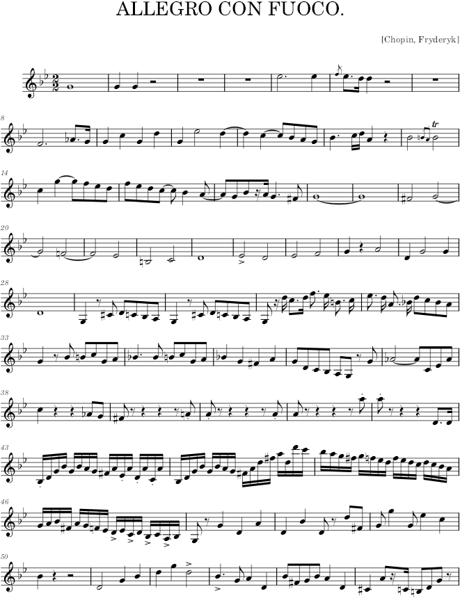 Trio in G minor Op. 8 (Kistner ed.) - Chopin — first page preview