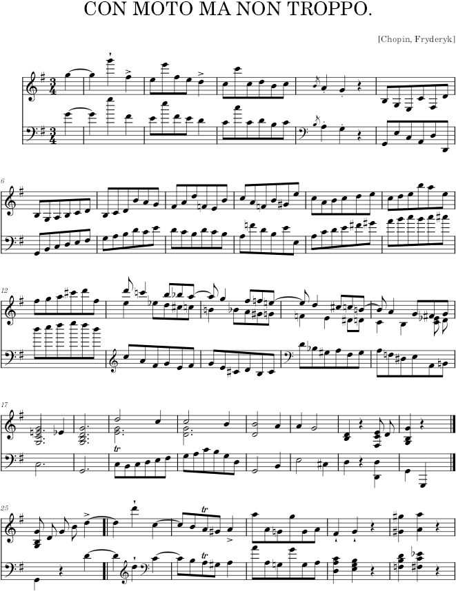 Trio in G minor Op. 8 (Kistner ed.) - Chopin — first page preview