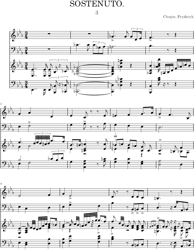 Trio in G minor Op. 8 (Kistner ed.) - Chopin — first page preview