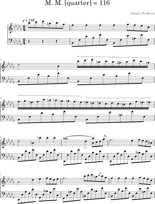 Nocturne in B-flat minor Op. 9 No. 1 (Kistner ed.) - Chopin — first page preview