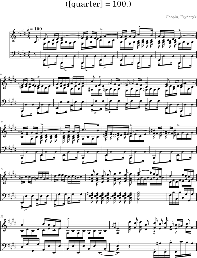 Etude in E major Op. 10 No. 3 (Kistner ed.) - Chopin — first page preview