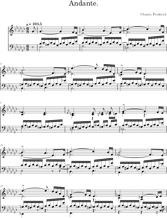 Etude in E-flat minor Op. 10 No. 6 (Schlesinger ed.) - Chopin — first page preview