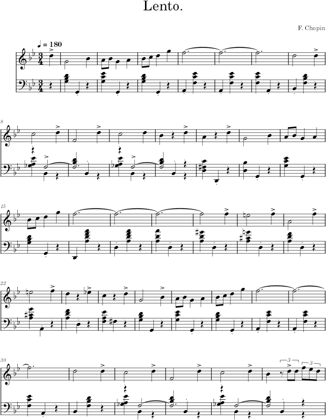 Nocturne in G minor Op. 15 No. 3 (Breitkopf ed.) - Chopin — first page preview