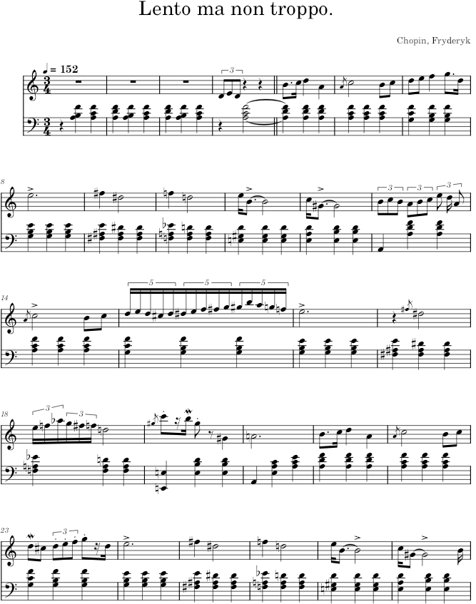 Mazurka in A minor Op. 17 No. 4 (Breitkopf ed.) - Chopin — first page preview