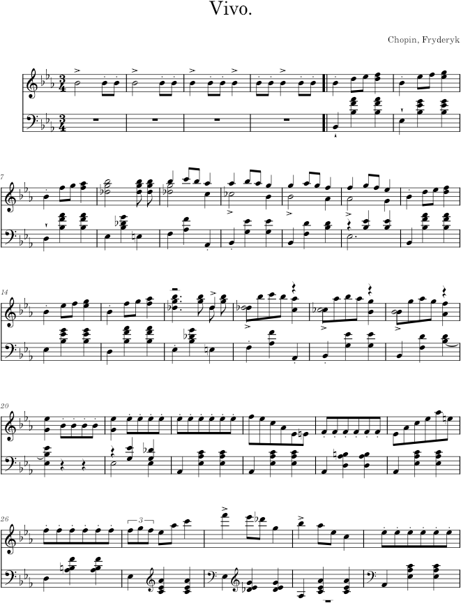 Waltz in E-flat major Op. 18 (Wessel ed.) - Chopin — first page preview