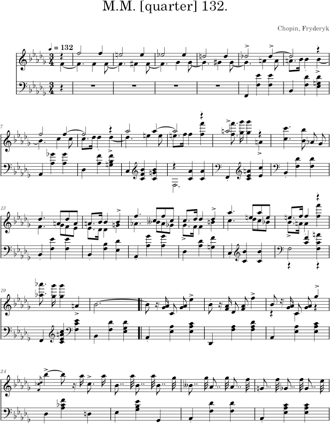 Mazurka in B-flat minor Op. 24 No. 4 (Breitkopf ed.) - Chopin — first page preview