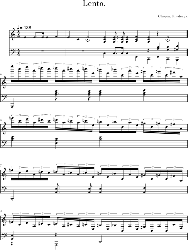 Etude in A minor Op. 25 No. 11 (Breitkopf ed.) - Chopin — first page preview