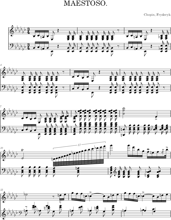 Polonaise in E-flat minor Op. 26 No. 2 (Schlesinger ed.) - Chopin — first page preview