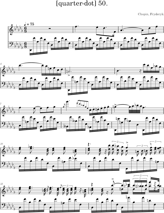 Nocturne in D-flat major Op. 27 No. 2 (Schlesinger ed.) - Chopin — first page preview