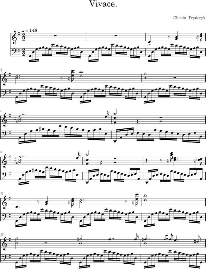 Prelude in G major Op. 28 No. 3 (Catelin ed.) - Chopin — first page preview