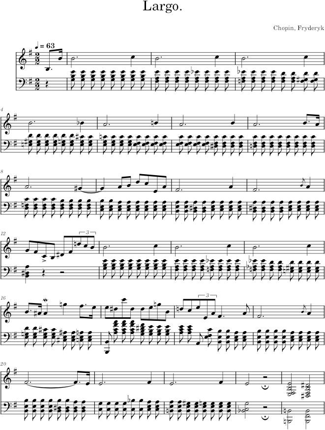 Prelude in E minor Op. 28 No. 4 (Catelin ed.) - Chopin — first page preview
