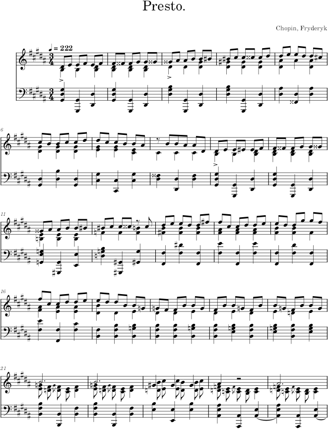 Prelude in G-sharp minor Op. 28 No. 12 (Catelin ed.) - Chopin — first page preview