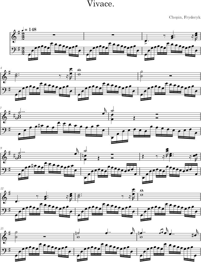 Prelude in G major Op. 28 No. 3 (Breitkopf ed.) - Chopin — first page preview