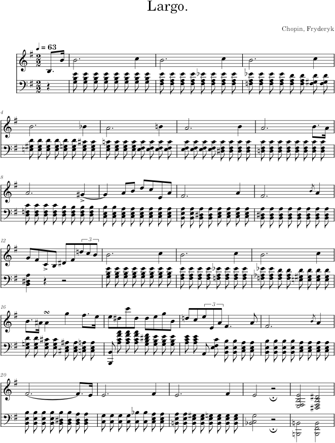 Prelude in E minor Op. 28 No. 4 (Breitkopf ed.) - Chopin — first page preview