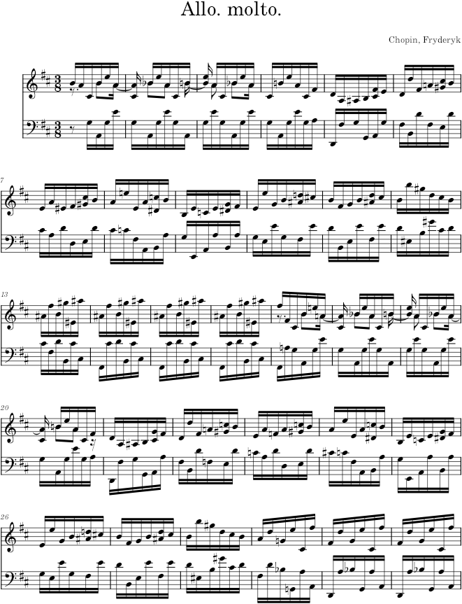 Prelude in D major Op. 28 No. 5 (Breitkopf ed.) - Chopin — first page preview