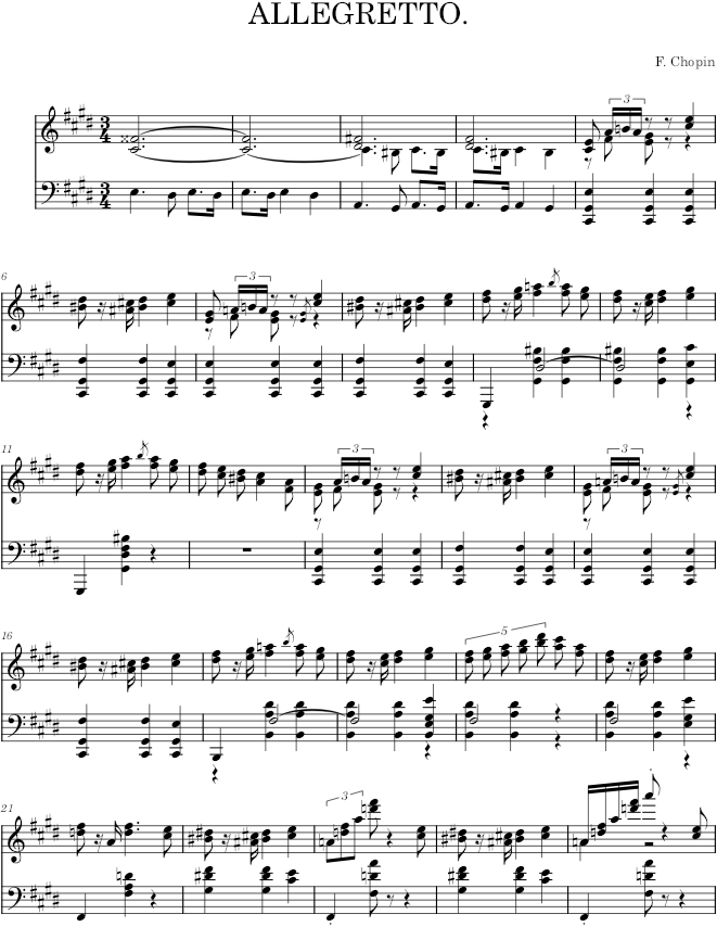 Mazurka in C-sharp minor Op. 30 No. 4 (Breitkopf ed.) - Chopin — first page preview