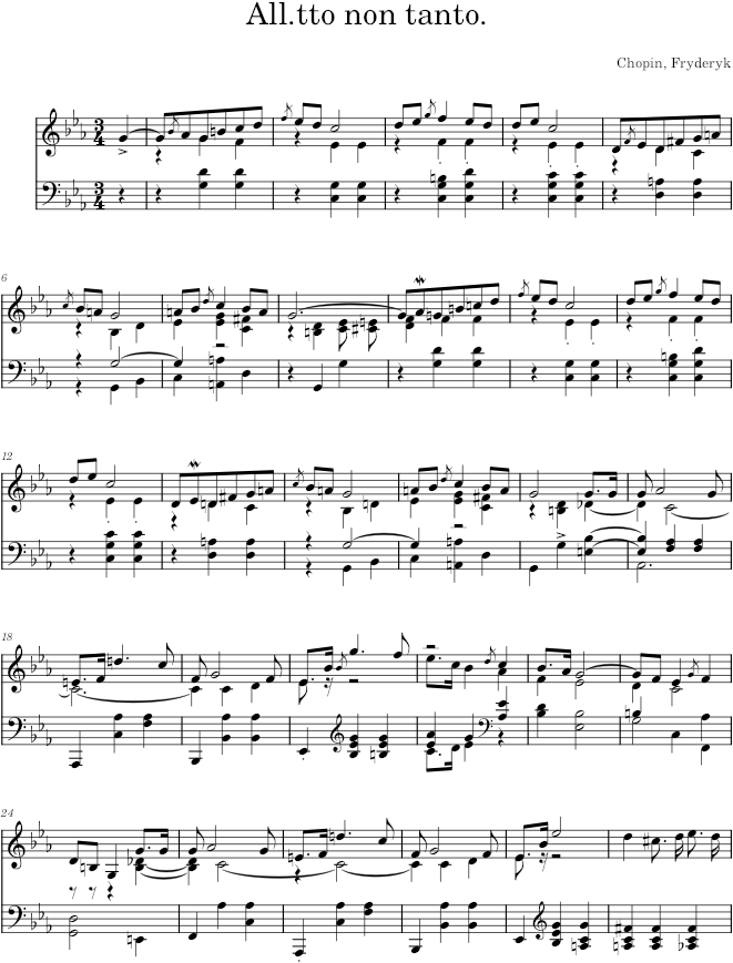 Mazurka in C minor Op. 30 No. 1 (Schlesinger ed.) - Chopin — first page preview