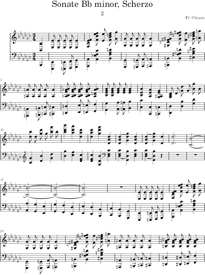 Sonata in B-flat minor Op. 35 (Breitkopf ed.) - Chopin — first page preview