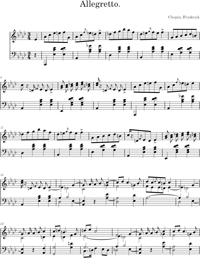 Mazurka in A-flat major Op. 41 No. 4 (Breitkopf ed.) - Chopin — first page preview