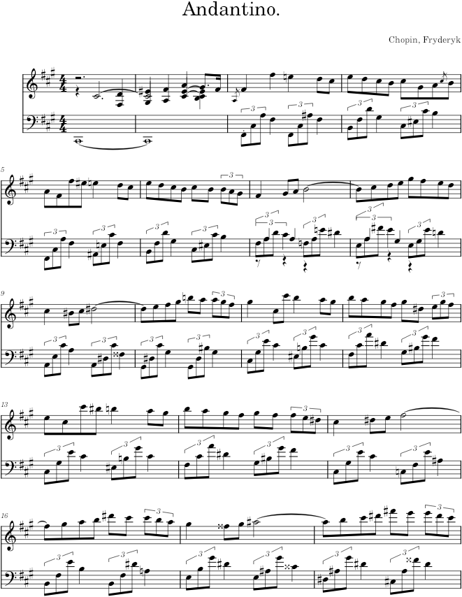 Nocturne in F-sharp minor Op. 48 No. 2 (Schlesinger ed.) - Chopin — first page preview