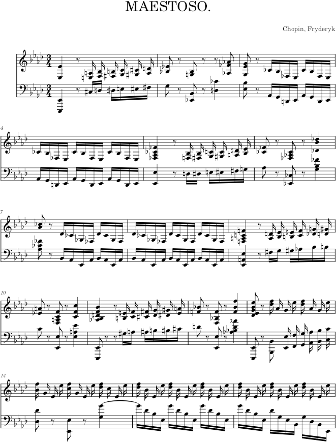 Polonaise, Op. 53 - Chopin — first page preview
