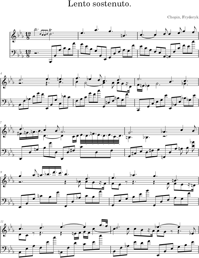 Nocturne in E-flat major Op. 55 No. 2 (Schlesinger ed.) - Chopin — first page preview