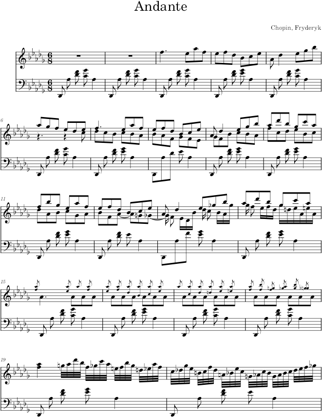 Berceuse in D-flat major Op. 57 (J. Meissonnier ed.) - Chopin — first page preview