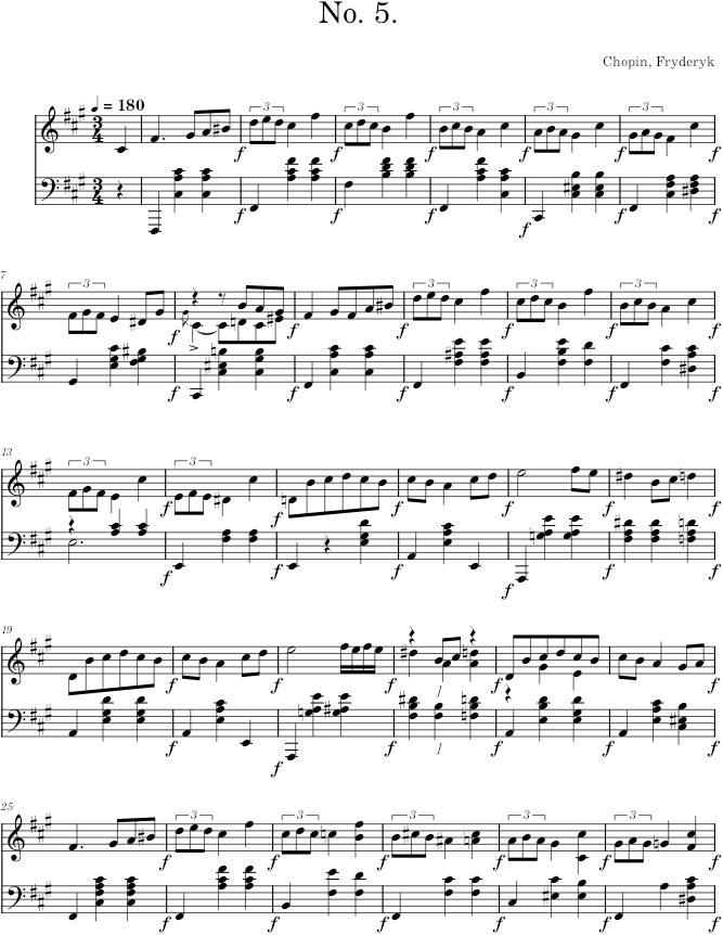 Mazurka in C minor Op. 56 No. 3 (Brandus ed.) - Chopin — first page preview