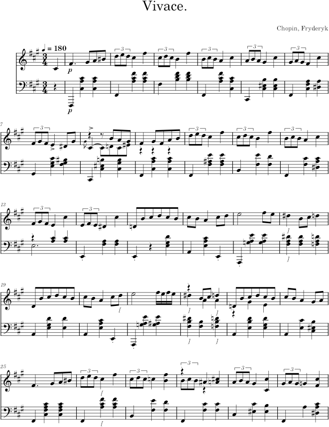Mazurka in F-sharp minor Op. 59 No. 3 (Stern ed.) - Chopin — first page preview
