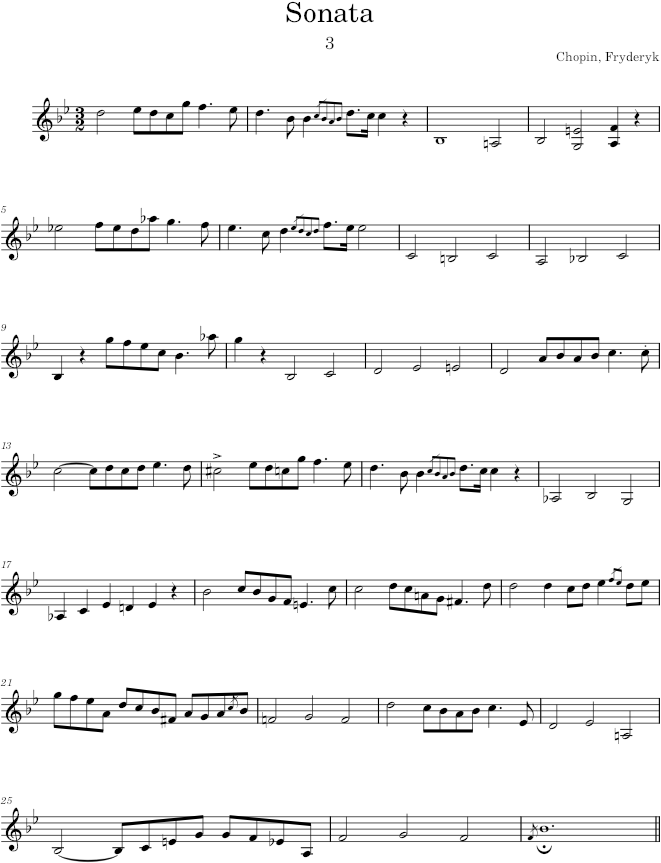Sonata, Op. 65 - Chopin — first page preview
