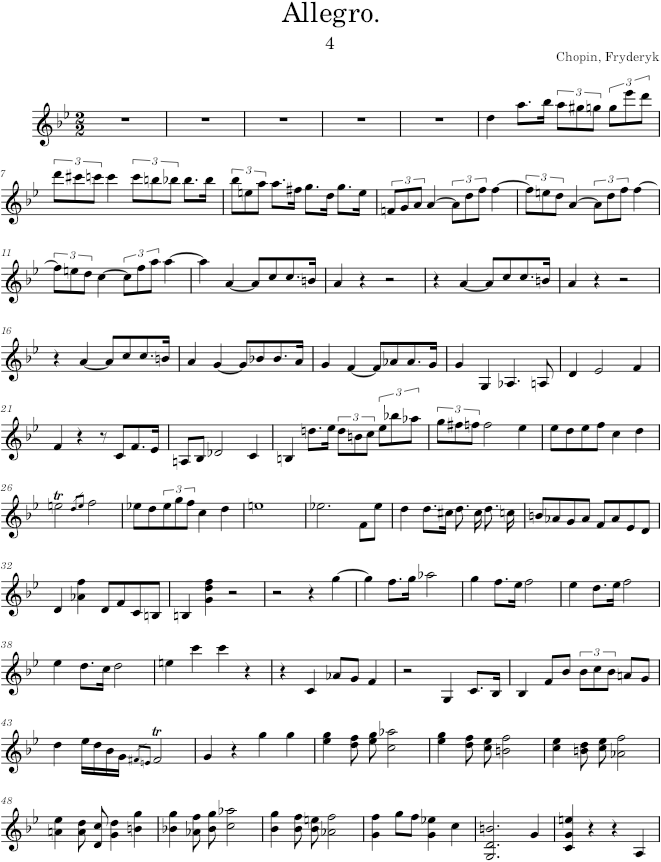Sonata, Op. 65 - Chopin — first page preview