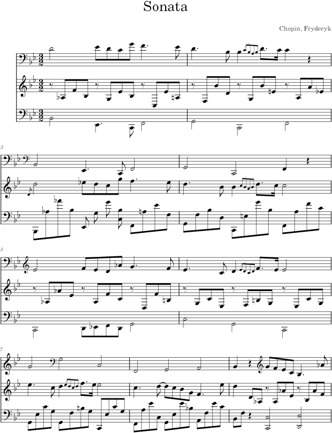 Sonata in G minor Op. 65 (Brandus ed.) - Chopin — first page preview