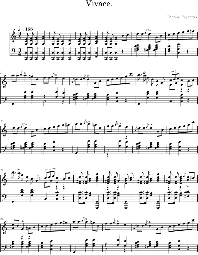 Mazurka in C major Op. 68 No. 1 (Meissonnier fils ed.) - Chopin — first page preview