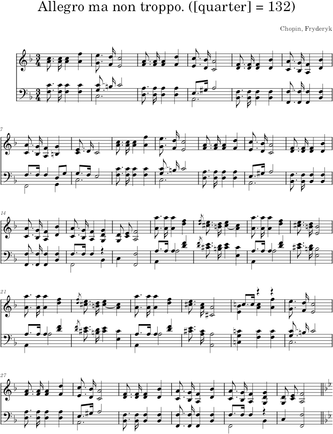 Mazurka in F major Op. 68 No. 3 (Meissonnier fils ed.) - Chopin — first page preview