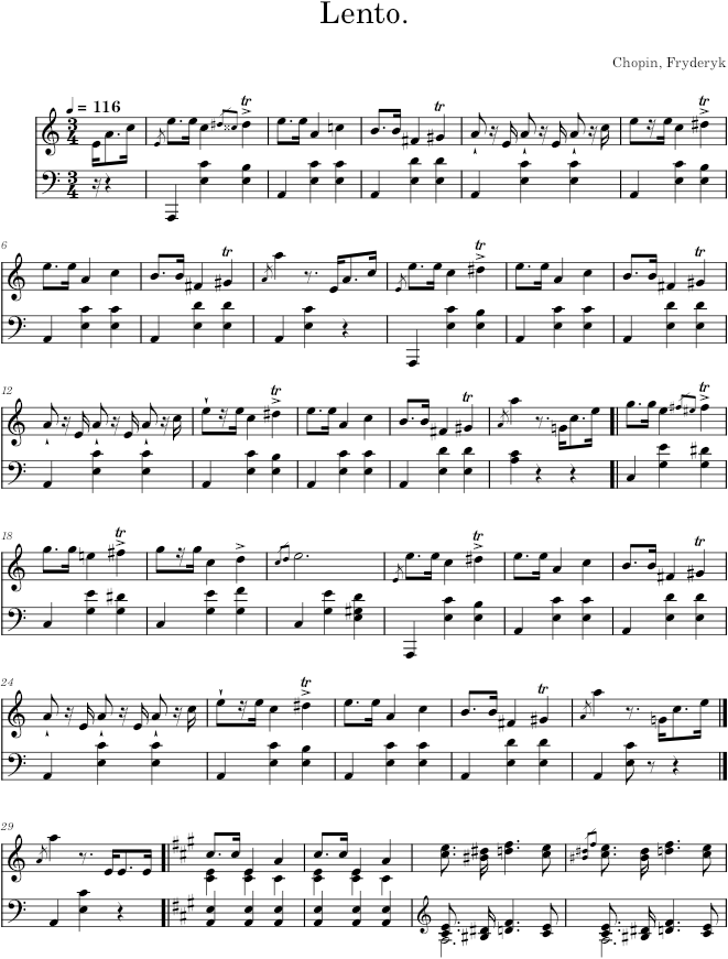Mazurka No. 6, Op. 68 - Chopin — first page preview