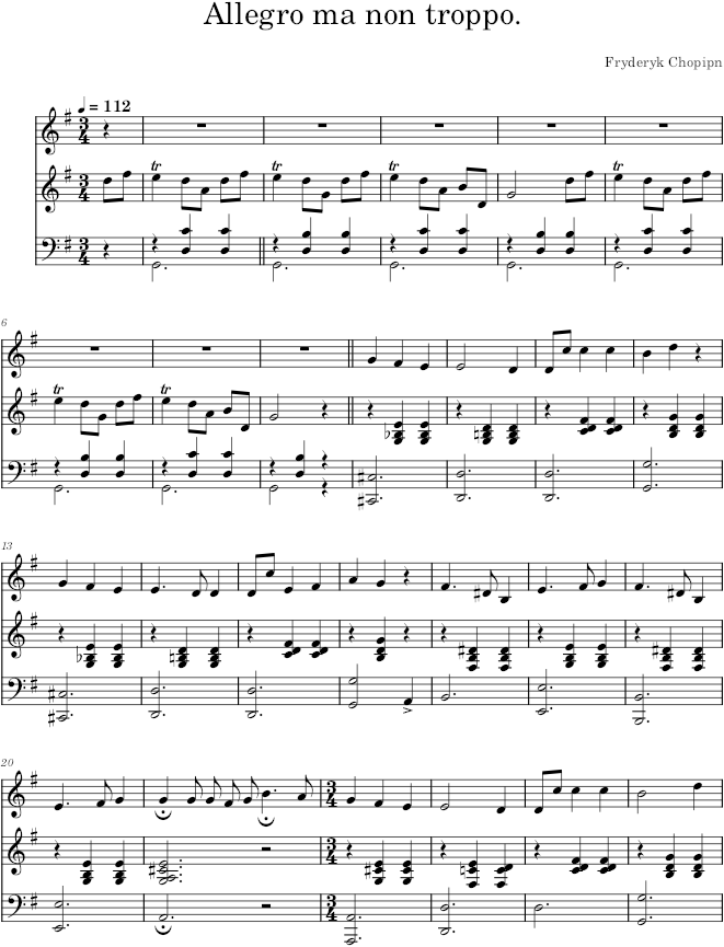 Le souhait d'une jeune fille in G major Op. 74 No. 1 (Gebethner ed.) - Chopin — first page preview