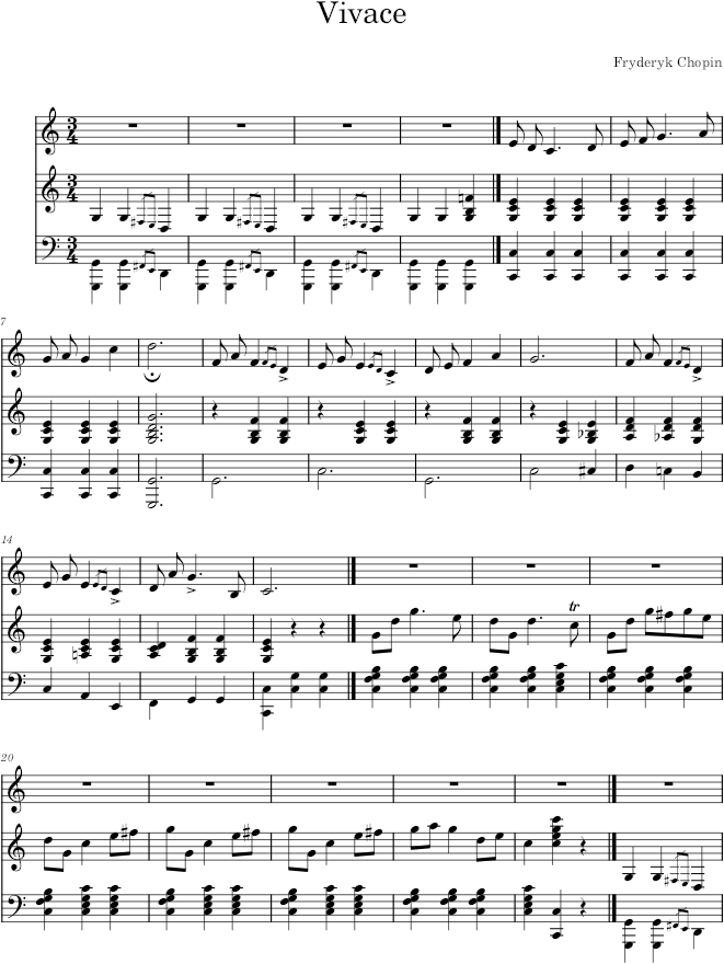 L'orgie in C major Op. 74 No. 4 (Gebethner ed.) - Chopin — first page preview