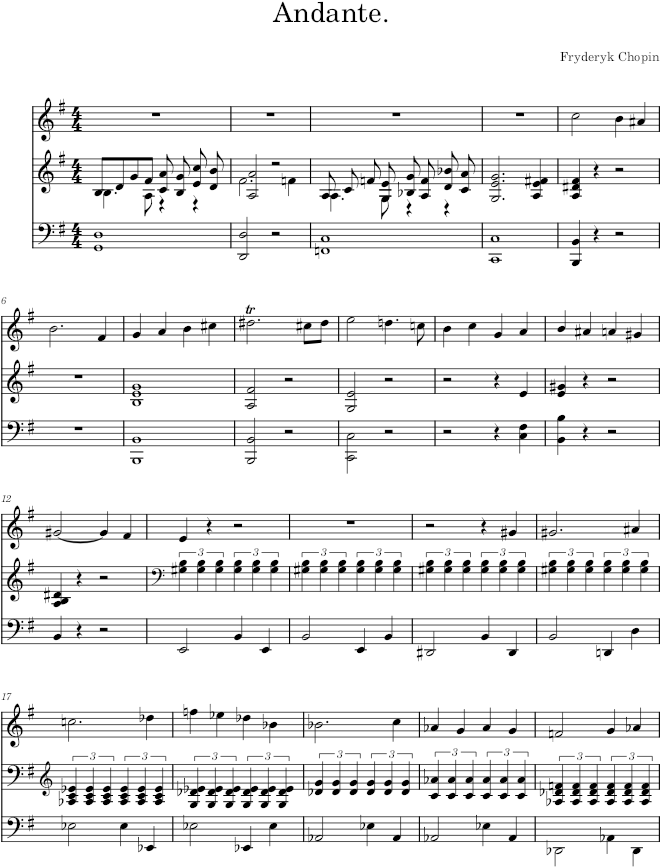 Une mélodie in G major Op. 74 No. 9 (Gebethner ed.) - Chopin — first page preview