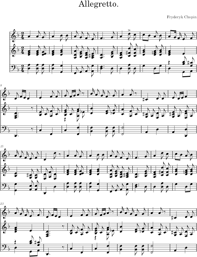 La double fin in D minor Op. 74 No. 11 (Gebethner ed.) - Chopin — first page preview