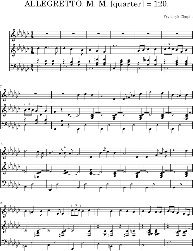 Meine Freuden, Op. 74 - Chopin — first page preview