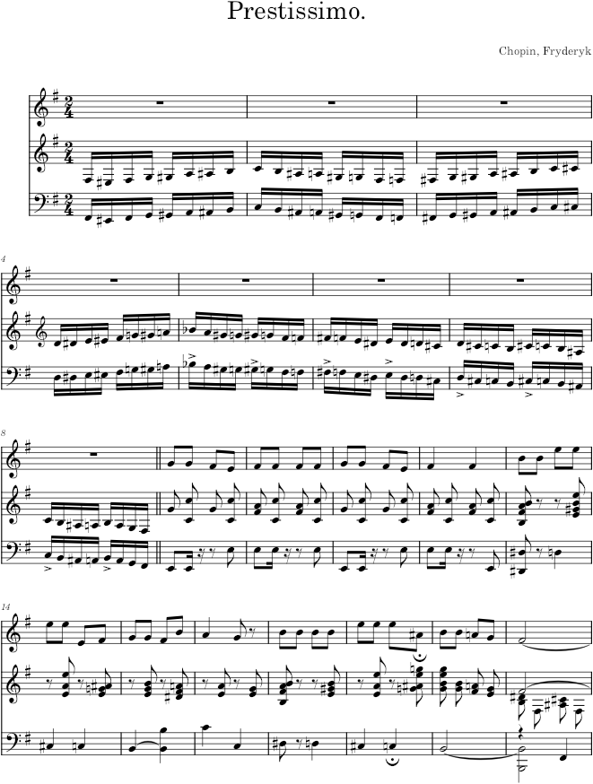 No. 15. The Return Home. (Die Heimkehr.), Op. 74 - Chopin — first page preview