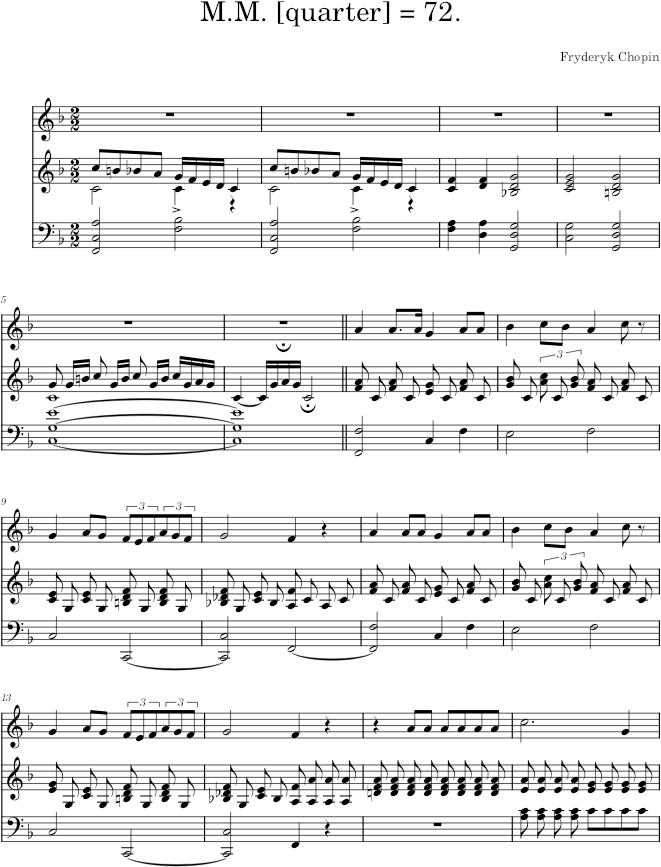 Lithuanian song, Op. 74 - Chopin — first page preview