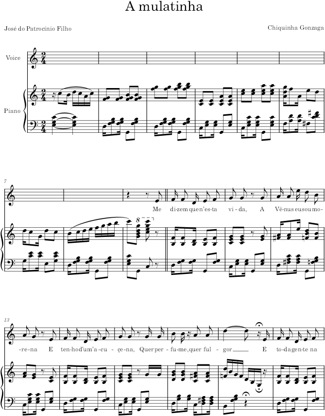 A mulatinha - Gonzaga — first page preview