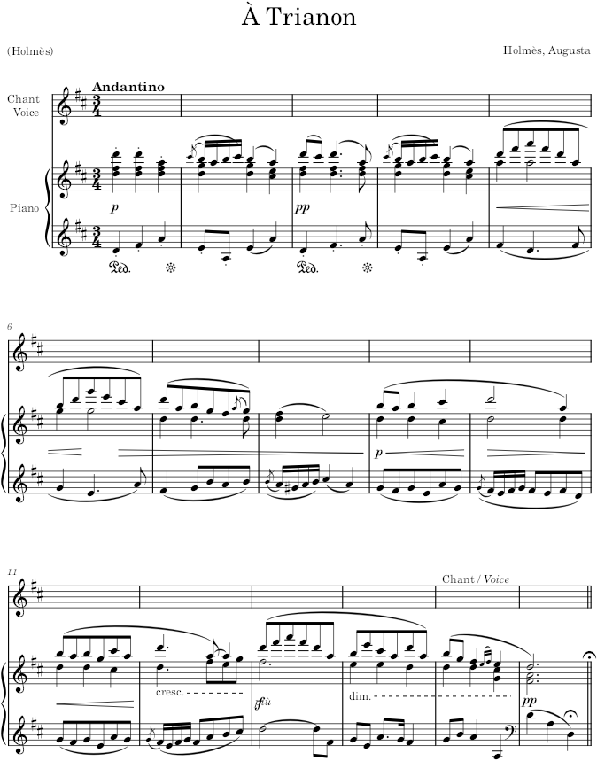À Trianon - Holmès — first page preview