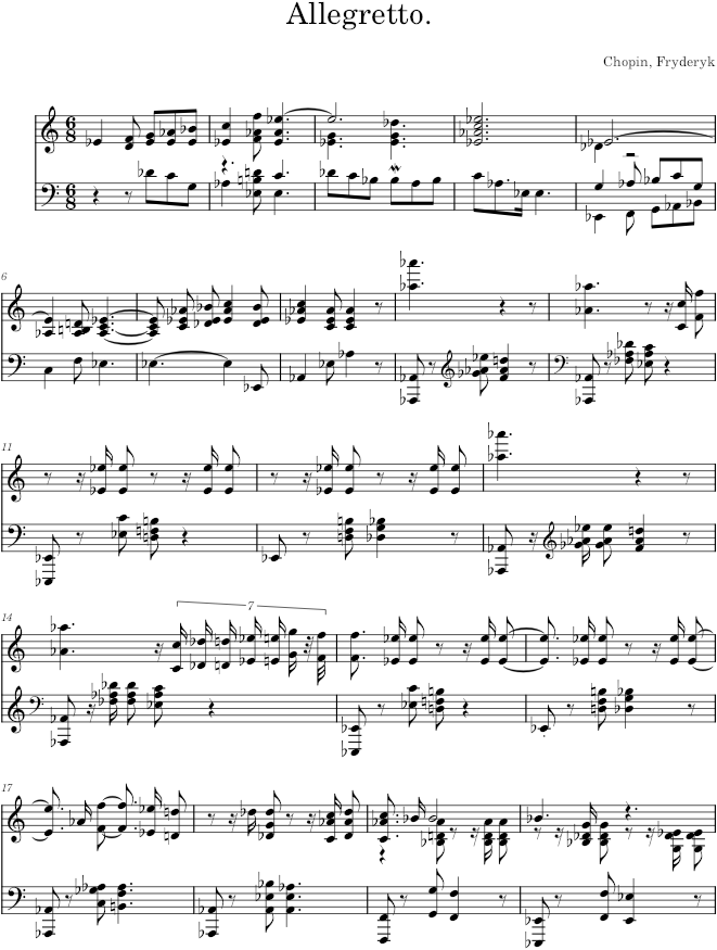Ballade Op. 47 - Chopin — first page preview