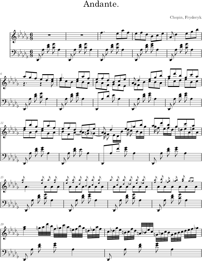 Berceuse Op. 57 - Chopin — first page preview