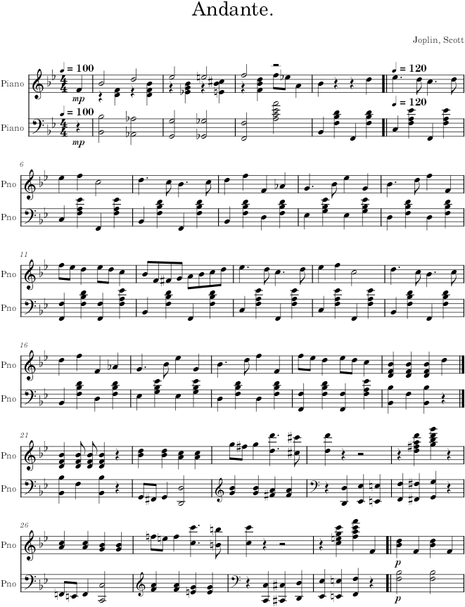 Combination March - Joplin — first page preview
